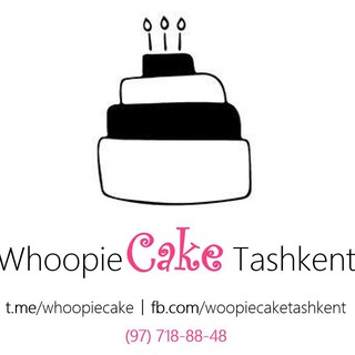 Логотип телеграм канала @whoopiecake — WhoopieCakeTashkent- торты на заказ в Ташкенте, детский, День рождения, капкейки, меренговый рулет