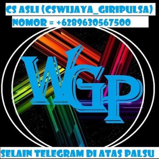 Logo saluran telegram wijayagiripulsa24jam — WGP SERVER (only H2H)