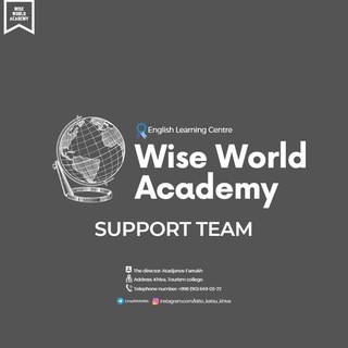 Логотип телеграм канала @wiseworldacademy — Wise World Academy Support