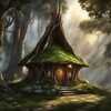 Логотип телеграм канала @witchcraft_skoge — хижина скоге 🍃