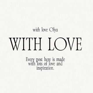 Логотип телеграм -каналу with_love_designer — with love