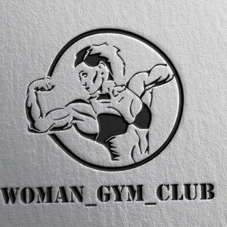 Telegram channel Woman gym club logo