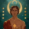 Логотип телеграм канала @womoon_space — Womoon: всё о науке!