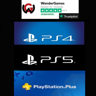 Logo del canale telegramma wondergamesgiochidigitalips - 🌎🎮 WONDER-GAMES.COM - PS4 PS5 - PS PLUS PS NOW 🎮🌎