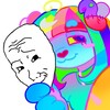 Логотип телеграм канала @woofchii_wag — голубая сабака 18 