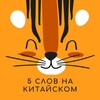 Логотип телеграм канала @words5_chinese — 5 слов на китайском