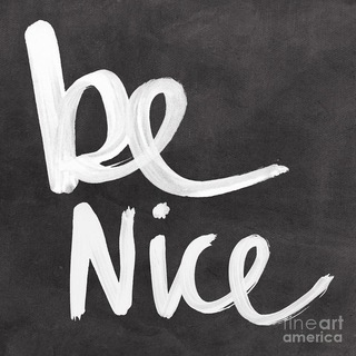 Логотип телеграм канала @work_hard_and_be_nice — BE NICE
