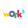 Логотип телеграм канала @work5_ru — Work5 — сервис №1 для студентов