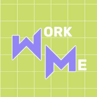 Логотип телеграм канала @workme4telegram — проект WorkⓂ️e