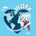 Logo saluran telegram worktraveljob — Работа за границей Турция Мальдивы Дубай Египет Вакансии Work