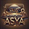 Логотип телеграм канала @workwithasya — Work abroad / работа за границей