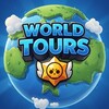 Логотип телеграм канала @worldtourstyr — WORLD TOURS | Турниры бравл старс 🌎