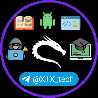 Logo saluran telegram x1x_tech — كورسات تقنية