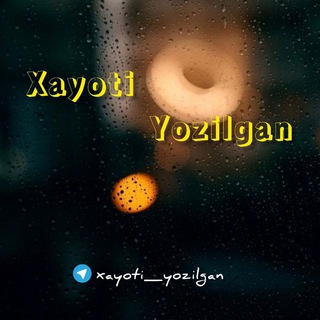 Telegram kanalining logotibi xayoti_yozilgan — Xayotiy Yozilgan | 🖤