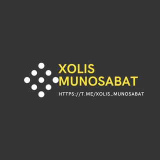 Telegram kanalining logotibi xolis_munosabat — XOLIS MUNOSABAT
