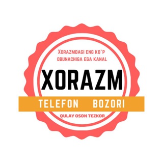 Telegram kanalining logotibi xorazmtelefon — XORAZM TELEFON BOZOR 🌍📲