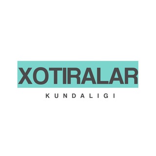 Telegram channel Xotiralar kundaligi 🕊 logo