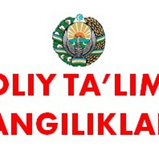 Telegram kanalining logotibi yangiliklartalim — Oliy ta‘lim yangiliklari