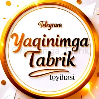 Telegram channel ЯҚИНИМГА ТАБРИК👩‍❤️‍👨 logo