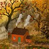 Логотип телеграм канала @yazdesluna — черная луна.