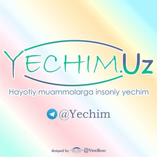 Telegram kanalining logotibi yechimuz — ✔️ Yechim.Uz