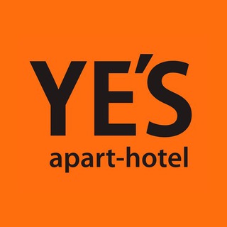 Логотип телеграм канала @yesapartofficial — YE'S | Сеть апарт-отелей