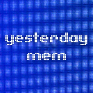 Logo of telegram channel yesterday_mem — yesterday mem