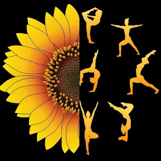 Логотип телеграм канала @yoga_lfk_online — SUNFLOWERS YOGA