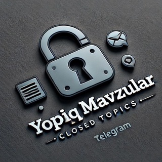 Telegram channel Yopiq Mavzular logo