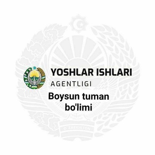 Telegram kanalining logotibi yoshlar_agentligi_boysun — Boysun yoshlari (Yoshlar ishlari agentligi)