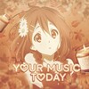Логотип телеграм канала @yourmusictoday — какая музыка вы сегодня!🎧