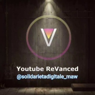 Logo saluran telegram youtuberevanced_maw — Youtube Premium   Music GRATIS reVanced ITA dal progetto [Solidarietà Digitale]