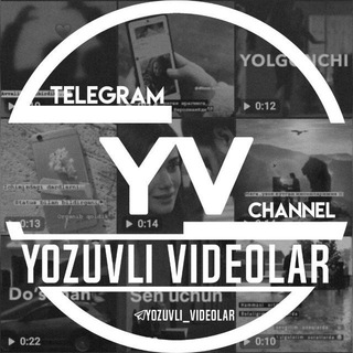 Telegram kanalining logotibi yozuvli_video_kanali — 𝙔𝙊𝙕𝙐𝙑𝙇𝙄 𝙑𝙄𝘿𝙀𝙊𝙇𝘼𝙍