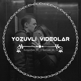 Telegram kanalining logotibi yozuvli_videolar_8 — Yozuvli videolar🖤