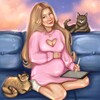 Логотип телеграм канала @yuliartty — yuliartty | художник в декрете