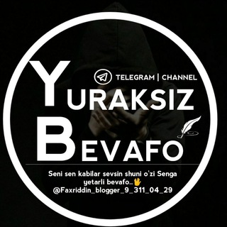 Logo de la chaîne télégraphique yuraksiz_bevafo - 💔 Yuraksiz_Bevafo 💔