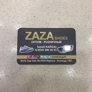 Логотип телеграм канала @zazashoes — ZAZA СПОРТИВКА И ТУРЦИЯ ОПТОМ НА ЗАКАЗ