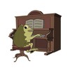 Логотип телеграм канала @zhabapled — Жаба в пледике🐸