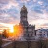 Логотип телеграм канала @znamenhram_dubrovitsy — Знаменский храм Дубровицы