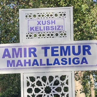 Telegram chat "Amir Temur MFY'' "Oqdaryo tuman logo