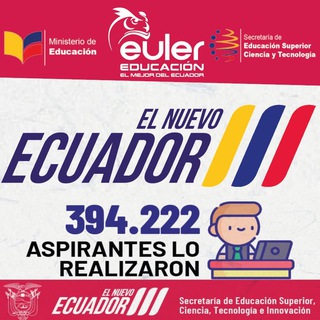 📢 Admisión Universidades 2024 Apoyo SENESCYT Oficial Ingreso Ecuador - EULER - Telegram Groups