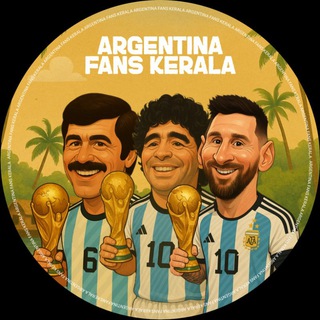 Telegram chat Argentina Fans Kerala | Vamos Argentina FIFA World Cup 2026 | Links | Goals |Highlights| Live | Status logo