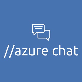 Telegram chat // azure chat logo