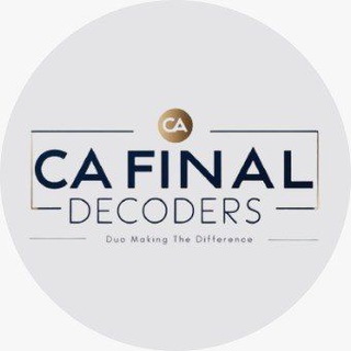 Telegram chat CA Final Decoders logo