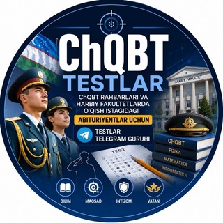 Telegram chat ChQBT_TEST_O‘ZBEKISTON🇺🇿 logo