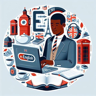 Telegram chat E-English🌎 logo