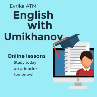 Telegram chat English with Umikhanov logo