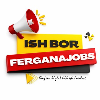 Telegram chatining logotibi fargona_margilon_rishton — FerganaJobs ISHBOR