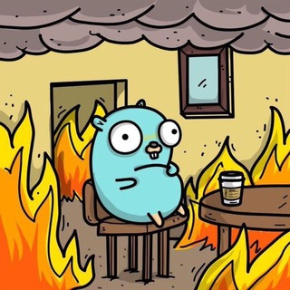 Telegram chat Golang GO logo