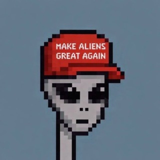 Telegram chat $MAGA Make Aliens Great Again logo